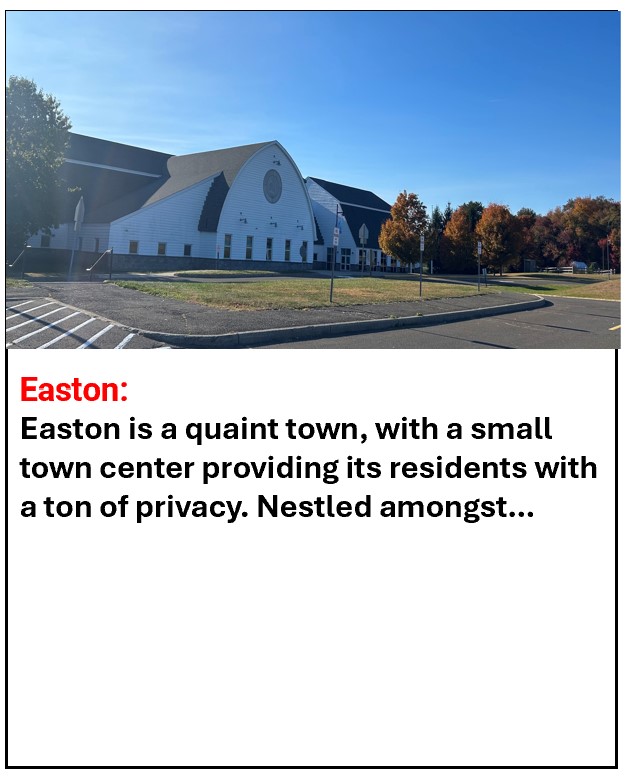 Click to learn more about Easton, CT